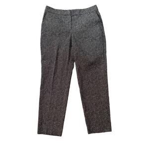 St. John Emma black & cream dot print dress pants size 8